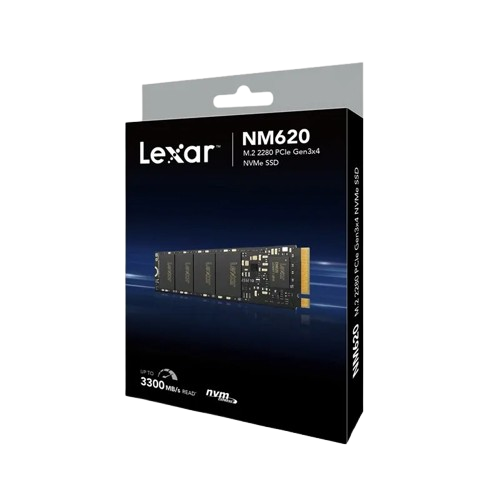 نمای جعبه ی Lexar NM620 256GB