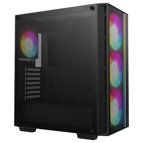 نمای زاویه دار کیس DeepCool MATREXX 55 MESH V4