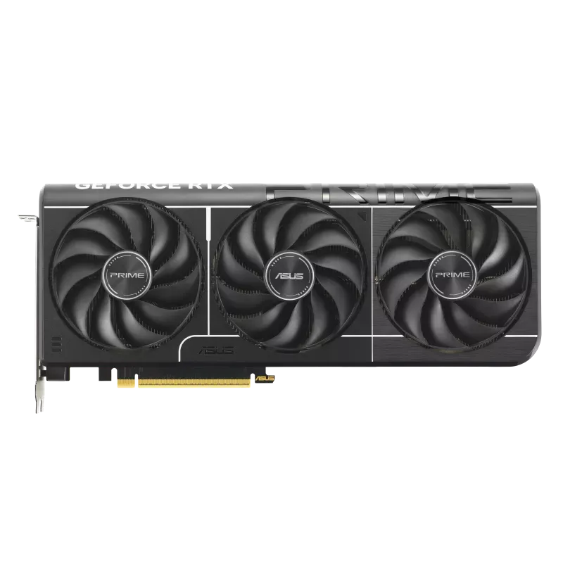 نمای روبه‌روی کارت گرافیک ASUS PRIME GeForce RTX 5070 12GB GDDR7