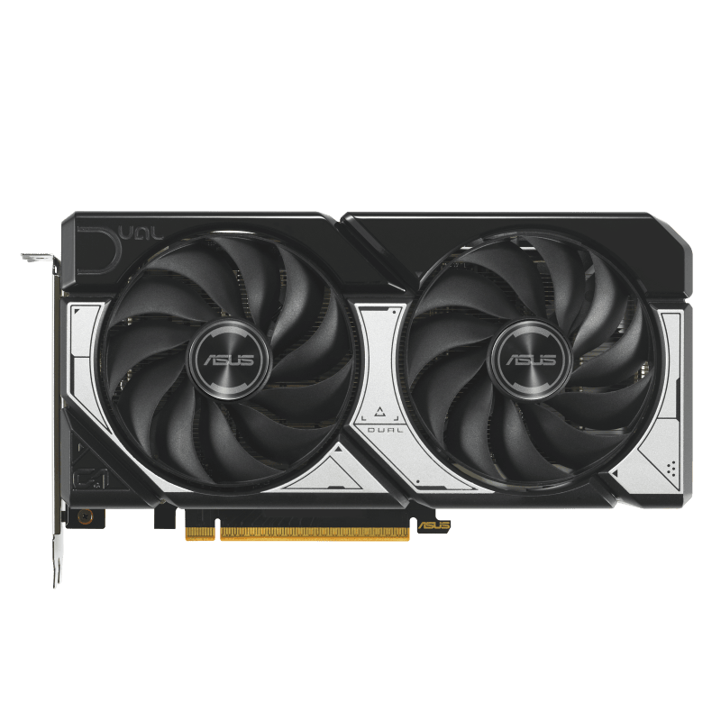 خرید کارت گرافیک ایسوس Dual RTX 5060 OC Edition با گارانتی ترسیمگران کارت گرافیک ASUS Dual RTX 5060 8GB GDDR7 OC نمای روبهرو