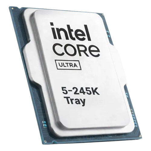 نمای زاویه‌دار پردازنده Intel Core Ultra 5 245K Tray با سوکت LGA1851