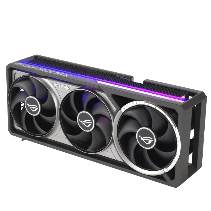 ASUS ROG Astral RTX 5080 OC — کارت گرافیک ایسوس برای گیمرها و خالقان محتوا کارت گرافیک ASUS ROG Astral GeForce RTX 5080 16GB GDDR7 OC Edition نمای جانبی