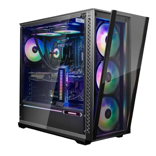 نمای زاویه دار کیس کامپیوتر دیپ کول مدل MATREXX 70 ADD-RGB 3F