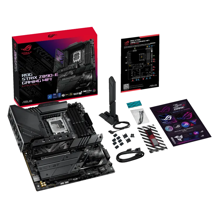 بسته‌بندی مادربرد ASUS ROG STRIX Z890-E GAMING WIFI