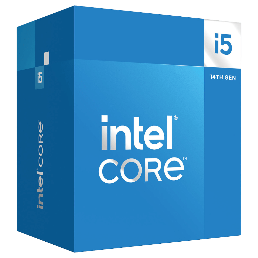 جعبه پردازنده Intel Core i5 نسل 14 تصویر بستهبندی پردازنده Intel Core i5 نسل چهاردهم مدل i5-14400F